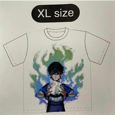 激獲れ‼【white】ブルーロック　Tシャツ(サイズXL)