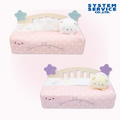 T-05【ねこ】すみっコぐらし すみっコベビー ベッド型ティッシュBOXカバー【2/22入荷】