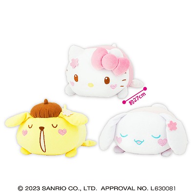 【シナモロール】サンリオキャラクターズ あ、さくら!もっちりリラックスドールBIGタイプ【3/16入荷】