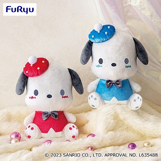 【赤】ポチャッコパールベレー帽BIGぬいぐるみ【3/21入荷】