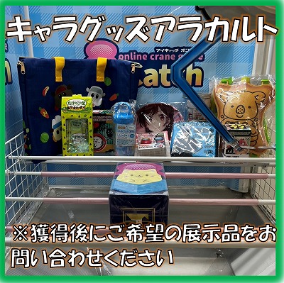 ■キャラグッズアラカルト(箱ダメージ有) ※展示品が景品です 獲得後、ご希望の種類の景品をお問い合わせください