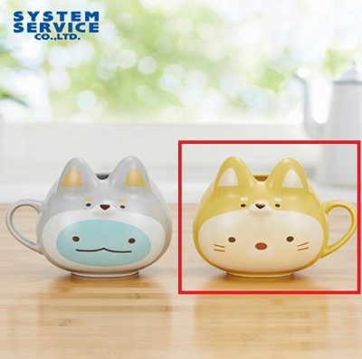 【ねこ】すみっコぐらし こいぬといぬごっこ フェイス型マグカップ【5/12入荷】