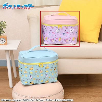 【ピンク&紫】ポケットモンスター [PM]バニティポーチ【5/20入荷】