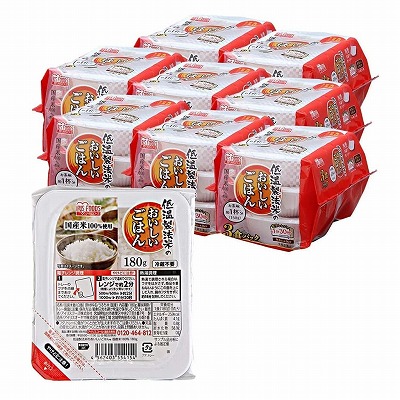 アイリスオーヤマ パックご飯 国産米 100% 低温製法米 非常食 米 レトルト 180g×24個