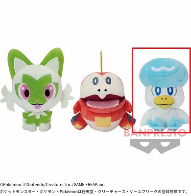 【クワッス】ポケットモンスター コロっとまんまるぬいぐるみ～ニャオハ・ホゲータ・クワッス～【5/25入荷】