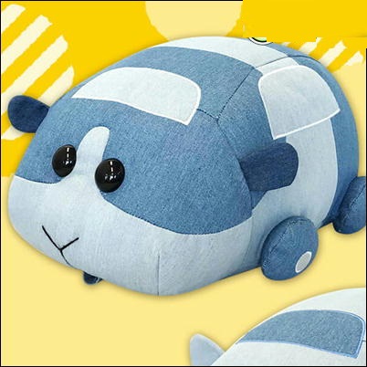 【ポテト】PUIPUIモルカー　デニム風BIGぬいぐるみ
