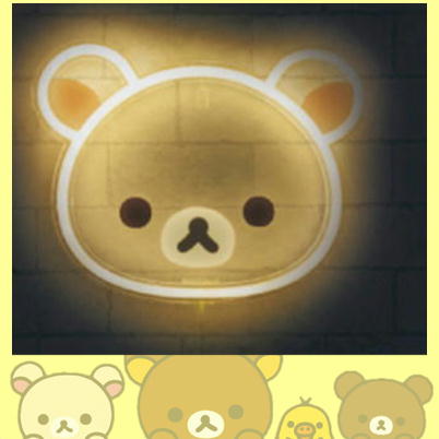 【コリラックマ】リラックマ NEW BASIC RILAKKUMA 壁掛けネオン風LEDライト