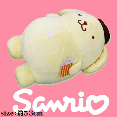 ポムポムプリン まんぷく！ごろ寝超超BIG DXぬいぐるみ～ポップコーン～
