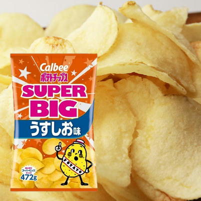 カルビー ポテトチップス～うす塩味～(472g)【賞味期限:2024/05】