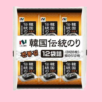 ★Easy★韓国伝統のり12袋詰【賞味期限:2024/04/13】