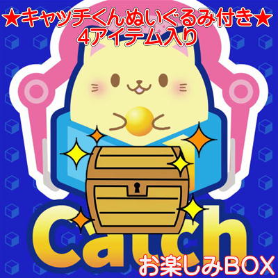 i-catchお楽しみBOX-4アイテム入り(キャッチくんぬいぐるみ付)-　※箱ダメージ品含む