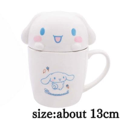 [B: Cinnamoroll (smile)] Sanrio Characters Mug with Lid - Cinnamoroll -