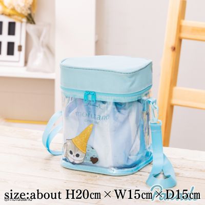 [Blue] mofusand Drawstring Shoulder Bag