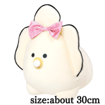 [Pink] A cute doll with round eyes, dressed up like a doll, large