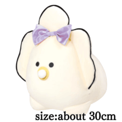 [Purple] A cute cat with round eyes, dressed up like a doll, large