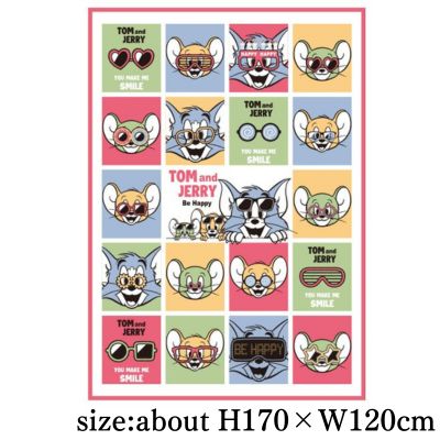 [Pink] Tom and Jerry Fluffy Blanket