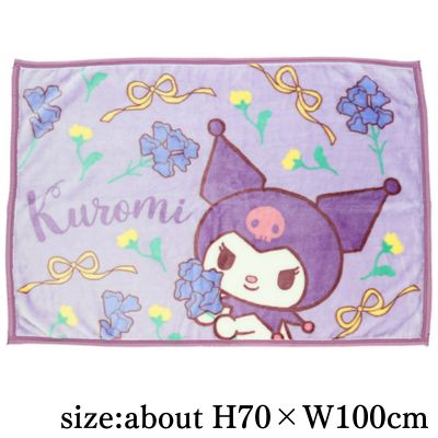[Kuromi] Sanrio Kuromi and Flower Throw