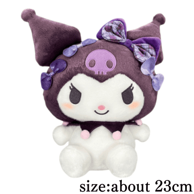 [Kuromi]My Melody Kuromi Ribbon-filled Big Plush Toy