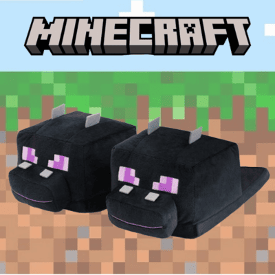 [Get by charging] Minecraft Slippers - Ender Dragon