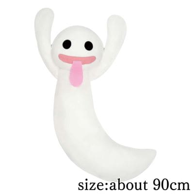 [Get it by charging] One Piece Huge Horo Horo Ghost Plush Toy - Licks with its Tongue - *Stained