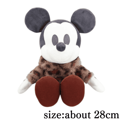 [Mickey]Mickey Mouse & Minnie Mouse DecoColle Animal Leopard Big Plush Toy
