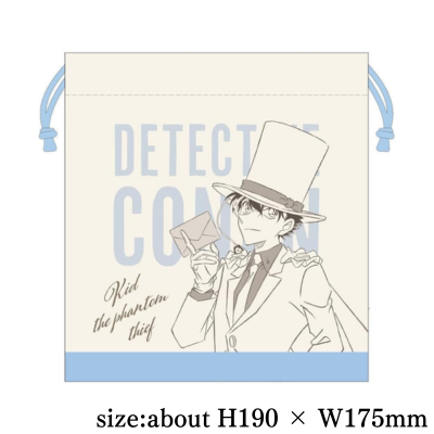 ＜＜77P＞＞[Kid] Detective Conan Letter Series Drawstring Bag