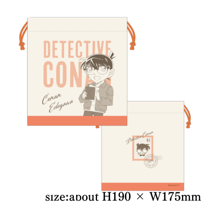 ＜＜77P＞＞[Conan] Detective Conan Letter Series Drawstring Bag