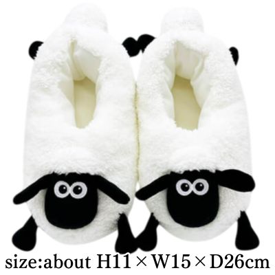 [Shaun] Shaun the Sheep fluffy slippers