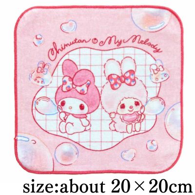 [Matching Ribbon] Monchhichi x Sanrio Characters Mini Towel