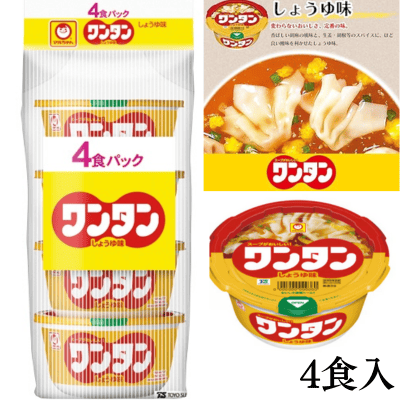 <4-pack> Toyo Suisan Wonton Soy Sauce Flavor [Best before: 2026/06/08]