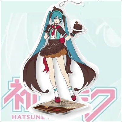 [Monita* Ver.] Hatsune Miku Series Big Clear Keychain with Stand "Hatsune Miku - Bitter Patissier"