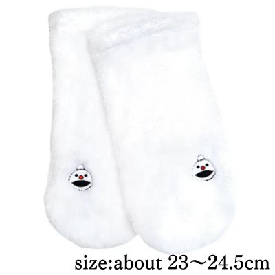 [White: Non-Non-Up] Puppet Sunsun Non-Slip Boa Loom Socks