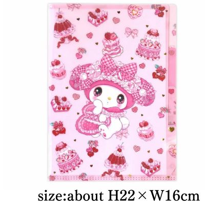 [Get it with a charge] [My Melody design] Sanrio Characters x Amenomori Fumika Clear File & Notebook Set A5 Size
