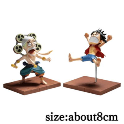 [Get by charging] [Luffy & Enel] One Piece World Collectible Figure Log Stories - Monkey D. Luffy & Enel - *Box damaged