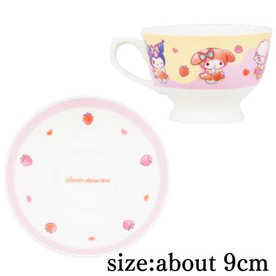 Sanrio Characters Strawberry Milk Melt Teacup & Saucer