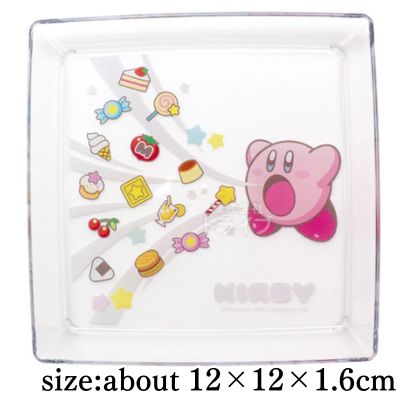 Kirby Clear Plate, Square, 12cm