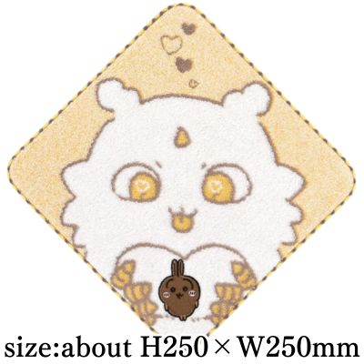 [Yellow] Chiikawa Towel Handkerchief (It's all clumped together!)