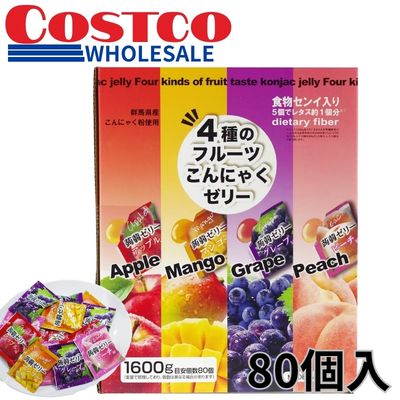 4 Kinds of Fruit Konjac Jelly (80 pieces) [Best Before: 2026/12/17]