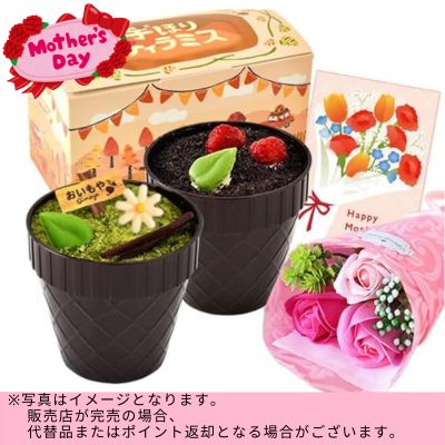 ◇★Mother’s Day Fair★Oimoya Soap Flower & Tiramisu Set　※Shipped at a later date / Delivery date & time cannot be specified