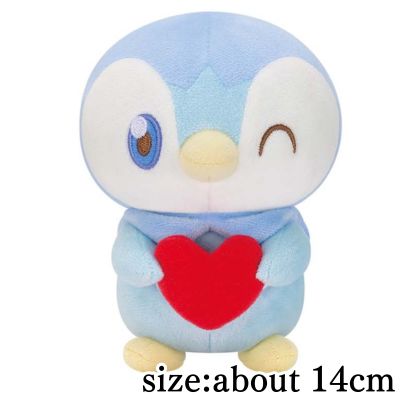[Piplup] PokePeace Plush Toy Mellow Heart ~Pichu, Piplup, Espurr, Milcery~