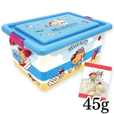 Sun-tanned Hello Kitty Candy Container Box [Best Before Date: 2026/10/09]