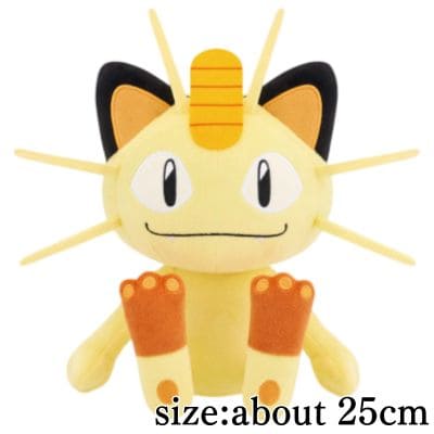 [Meowth] Pokémon Mofugutto Plush ~Meowth & Snorlax~