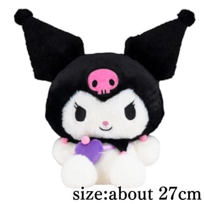[Kuromi]Sanrio Characters Heart Pochette Doll BIG Type 1