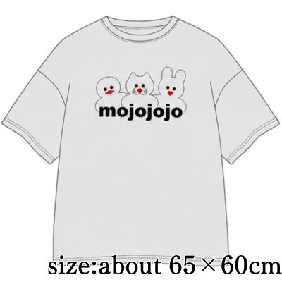[Gray] mojojojo BIG Wide T-Shirt (Monochrome)
