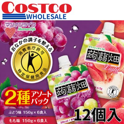 Crush-Type Konnyaku Hatake Light Pouch Assortment (Pack of 12) [Best Before: 2026/11/22]