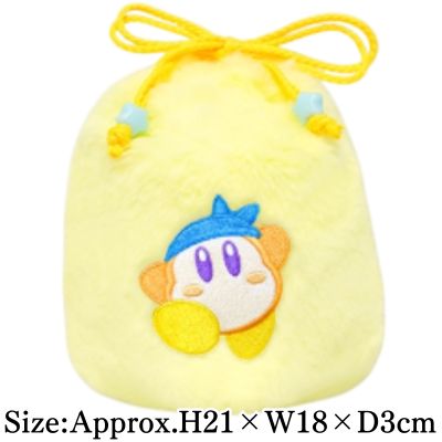 【Bandana Waddle Dee】Kirby Plush Drawstring Pouch