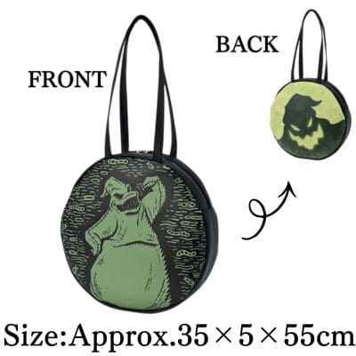 【Green】Tim Burton's The Nightmare Before Christmas Platinum Goods Full Moon Tote Bag