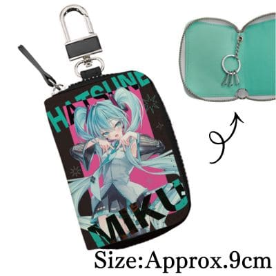【Black】Hatsune Miku Key Case