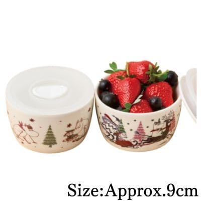 【Design B Red】Moomin Food Storage Container Set Winter Ver.
