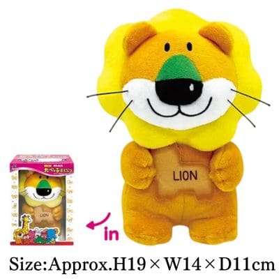 [Lion-kun] Tabekko Dobutsu Package-style Box Plush